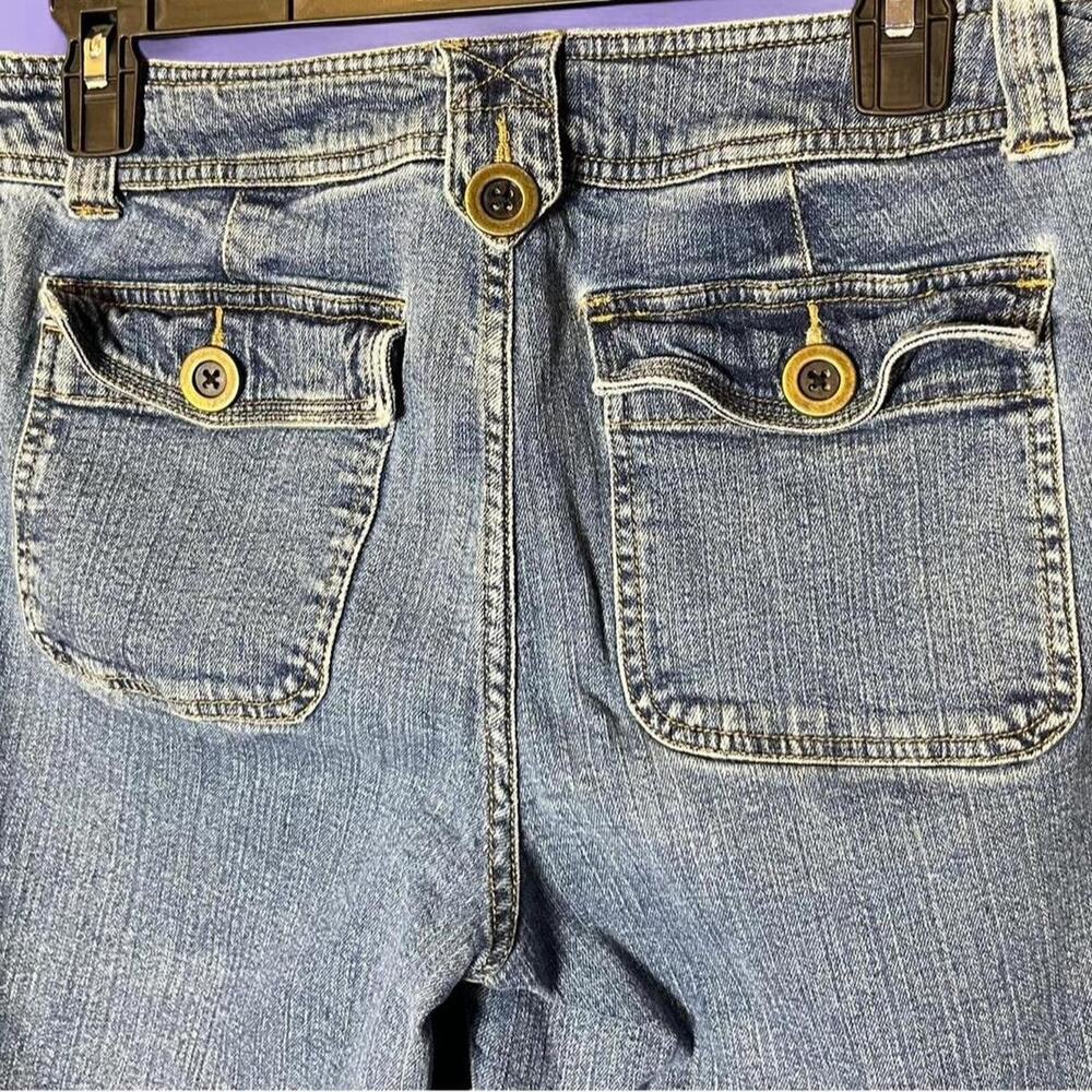 Y2k faded glory blue denim capris